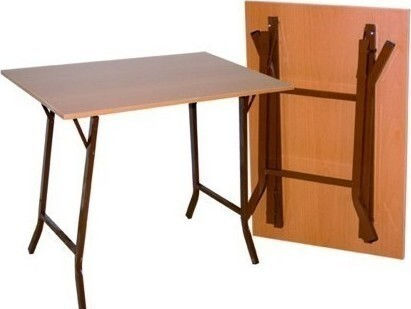 Table SF-3342 Foldable 70x70cm Brown