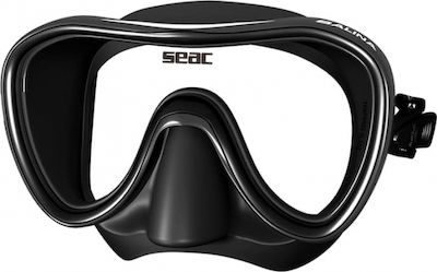 Seac Silicone Diving Mask Salina Black Black 0750015003520A