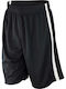 Spiro Quick Dry S279M - Black/White Men's Sports Monochrome Shorts White