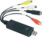 Converter USB-A male to RCA / S-Video female