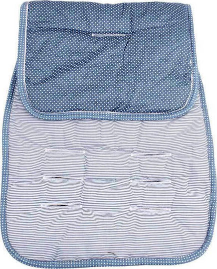 Minene Stroller Seat Liner Double Sided Dots 35x75cm Blue