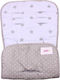 Minene Stroller Mattress Double Sided Stars 35x75cm Grey