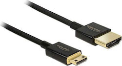 DeLock HDMI 2.0 HDMI Male - Mini HDMI Male 0.5m Black (84787)