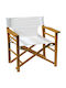 Director's Chair Wooden C2013-E-AC White 1pcs 58x47x88cm.