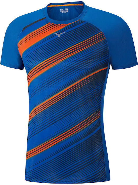 Mizuno Premium Aero Men's Short Sleeve T-shirt Blue