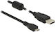 DeLock Regular USB 2.0 to micro USB Cable Μαύρο 1.5m (84902)
