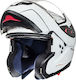 MT Atom SV Gloss Pearl White Motorradhelm Aufklappbar ECE 22.05 1750gr MTH000KRA207