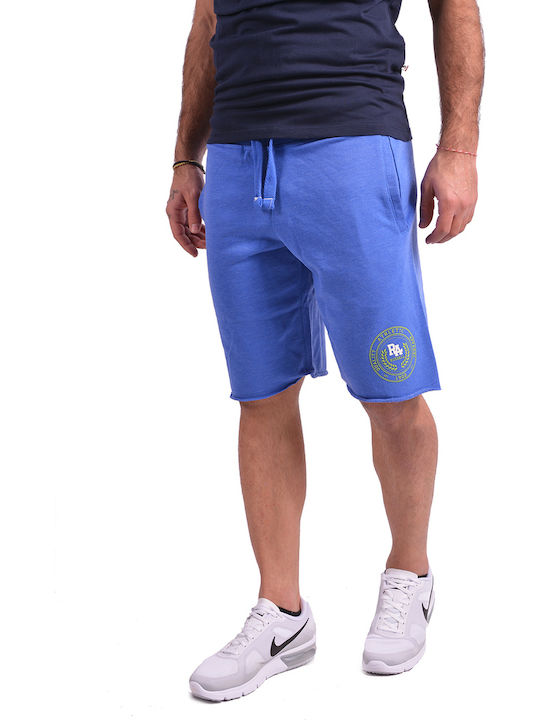 Raw Edge Seamless Shorts Αθλητική Ανδρική Βερμούδα Τιρκουάζ