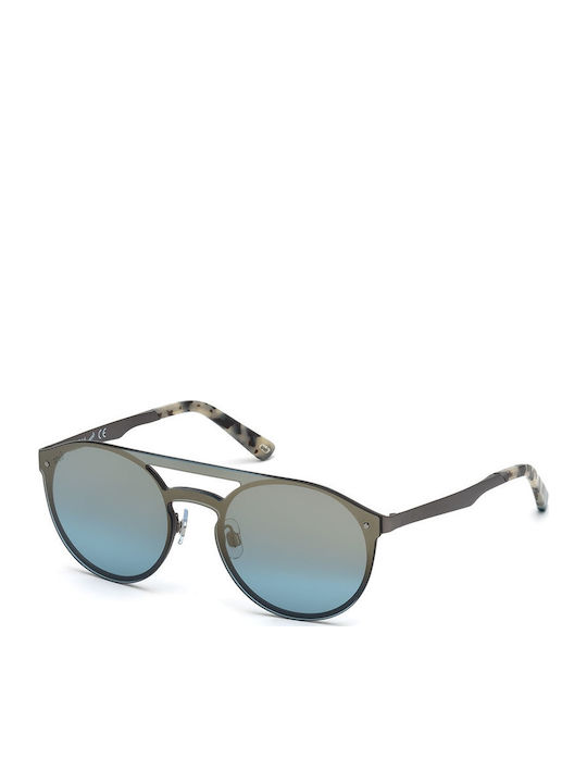 Web Men's Sunglasses with Silver Metal Frame WE0182 09X