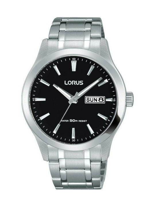 Lorus Watch Battery with Silver Metal Bracelet ...