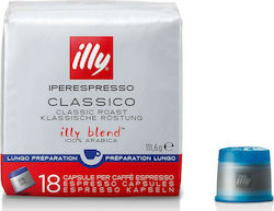 Illy Espresso Iperespresso Lungo Classico 18Mützen Illy Espresso Iperespresso Lungo Classico 18Mützen