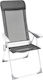 Campus Beach Chair with Aluminum Frame Gray