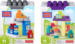 Mega Bloks Building Block Σετ Παιχνιδιού με 1 Φιγούρα (2 Σχέδια) for 1 - 5 years 11pcs (Various Designs/Assortments of Designs) 1pc