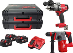 Milwaukee ONEPP2F-503X Set Impact Drill Driver & Hammer 18V with 3 5Ah Batteries and Case