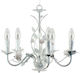 Inart Chandelier Candlestick 5xE14 Transparent 3-10-872-0008