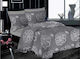 Le Blanc Night Lotus Σετ Σεντόνια Μονά με Λάστιχο 100x200+33εκ. Grey (3τμχ)