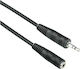 Goobay Καλώδιο Ήχου 3.5mm male - 3.5mm female Μαύρο 3m 50432