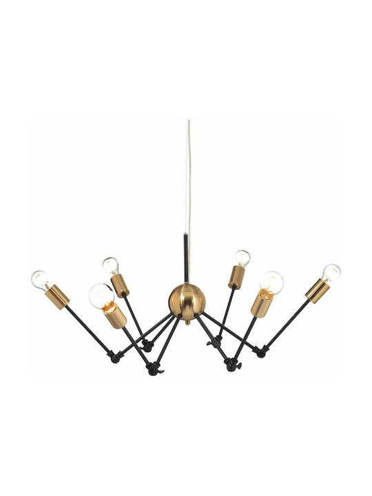 Aca Chandelier 6xE27 Gold 76cm OD680306BB