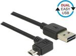 DeLock Regular USB 2.0 to micro USB Cable Μαύρο 2m (83853)