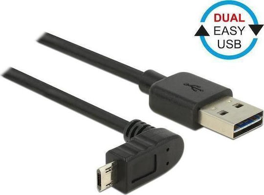 DeLock Редовен USB 2.0 към Микро USB Кабел Черен 3м 83857 1 Брой