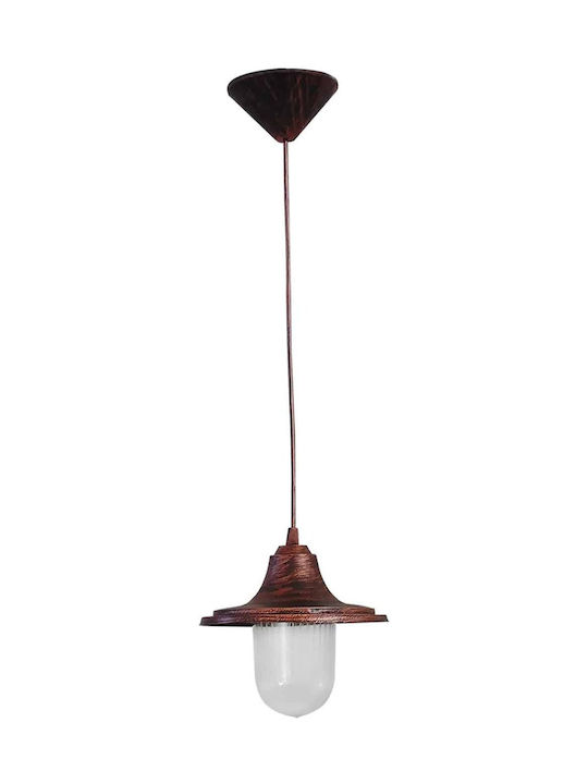 Heronia LP-730 1/L Χαλκός Pendant Light Suspension for Socket E27 Bronze