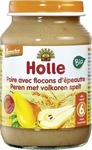 Holle Fruit Cream Κρέμα σε Βάζο Αχλάδι & Νιφάδες Ντίνκελ Ολικής 6m+ 190gr