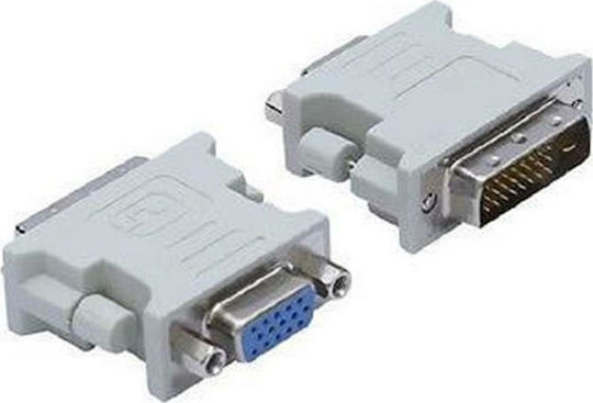 Powertech Konverter DVI-D männlich zu VGA weiblich Weiß 1Stück CAB-G020