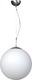 Inlight 4253Γ 30cm Μοντέρνο Κρεμαστό Φωτιστικό Μονόφωτο Μπάλα με Ντουί E27 σε Λευκό Χρώμα