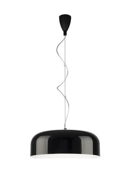 Nowodvorski Bowl Black Pendant Light Single-Light for Socket E27 Black