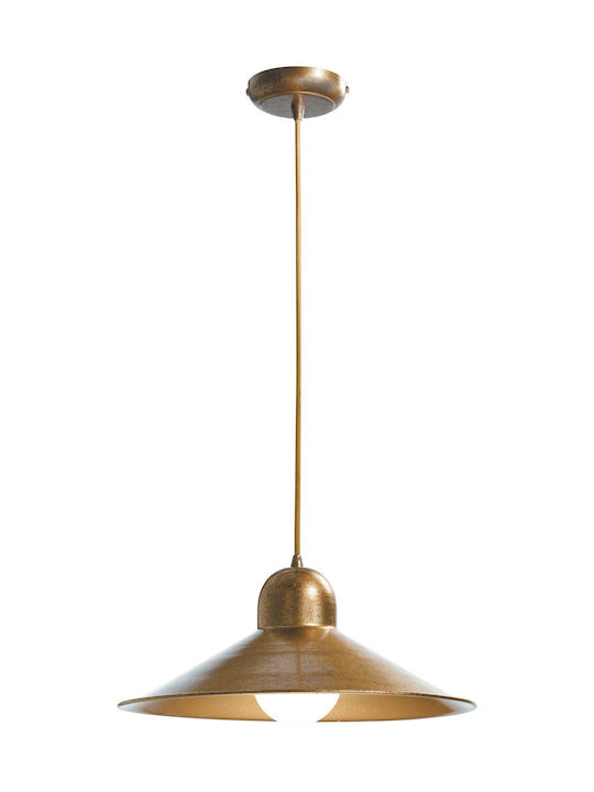 Fan Europe I-Orleans/S1 Pendant Light Single-Light Bell for Socket E27 Bronze I-ORLEANS/S1