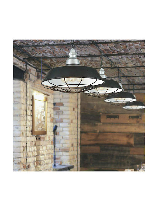 Fan Europe I-Bazar-S3 Pendant Light Black Bell with Socket E27