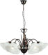 Fan Europe I-Byron/5 RUG Pendant Chandelier for 5 Bulbs E27 Brown