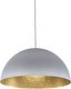 Sigma Sfera Pendant Light Single-Light Bell for Socket E27 Gray