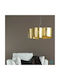 Fan Europe I-Imagine-S5-ORO Hängelampe Gold für 5 Lampen E27 63cm.