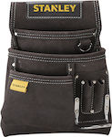 Stanley Leather Tool Belt Case with 5 Compartments and Hammer Slot