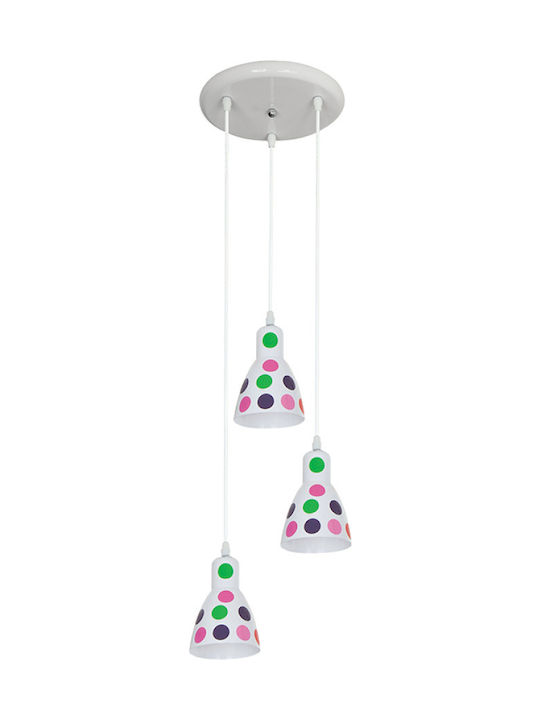 Elmark Pendant Light Three-Light for Socket E27 Multicolour