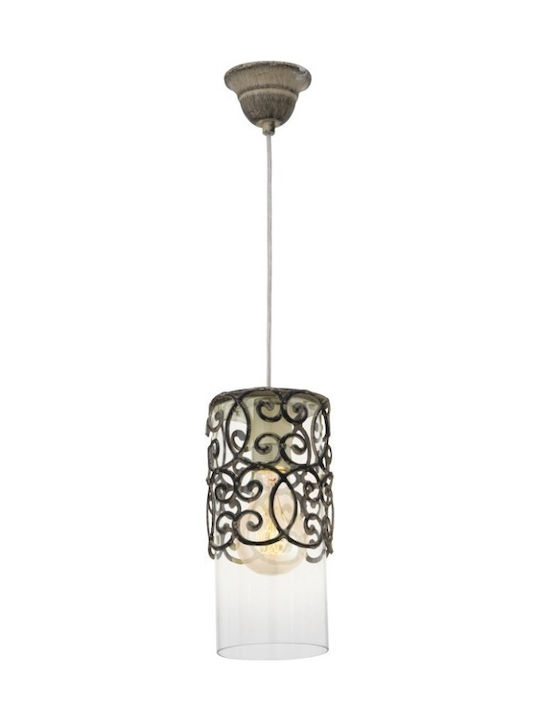 Eglo Cardigan Pendant Light Single-Light for Socket E27 Transparent