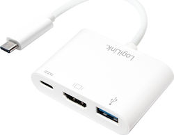 LogiLink USB-C Докинг станция с HDMI 4K PD (UA0258)