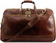 Tuscany Leather Bora Bora Σακ Βουαγιάζ Καφέ από Δέρμα M50εκ.