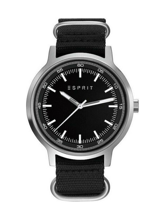 Esprit Uhr Batterie mit Schwarz Stoffarmband ES108271005