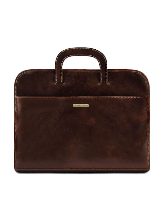 Sorrento Leder Herrentasche Geldbörse Dark Brown