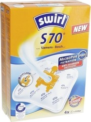 Swirl S70 Vacuum Cleaner Bags 4pcs Compatible with Bosch / Siemens Vacuum Cleaners