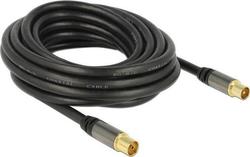 DeLock Antenna Cable Coax Male - Coax Female Black 5m