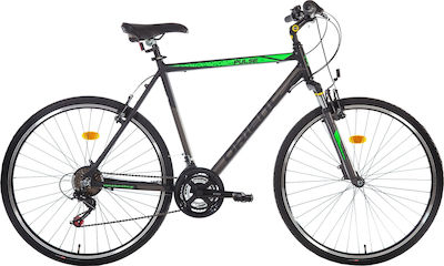 Orient Pulse 28" Μαύρο/Πράσινο Ποδήλατο Trekking με 21 Ταχύτητες