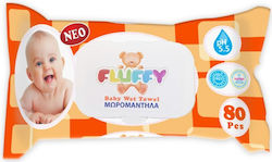 Fluffy Baby-Feuchttücher 80 Stück