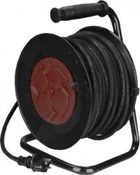 Adeleq Extension Reel Cord 3x1.5mm²/50m Black