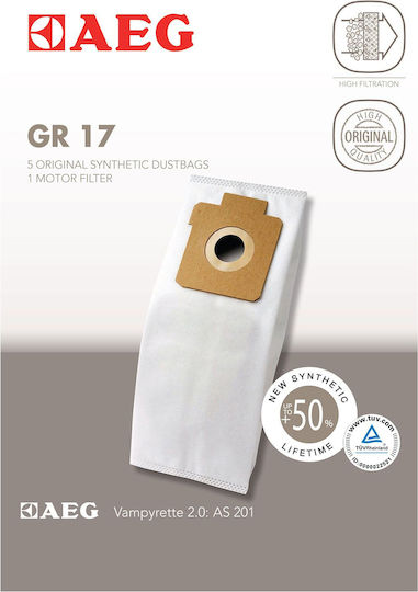 Saci Pentru Aspiratoare Din Pânză Aeg Original Gr 17 Vampyrette 2.0