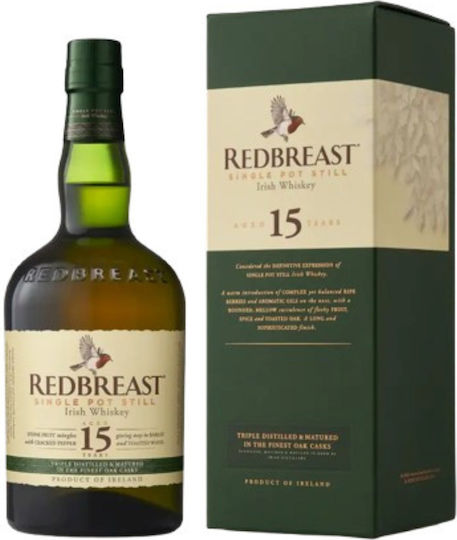 Single Pot Still Ουίσκι 15 Ετών Ιρλανδίας 46% 700ml