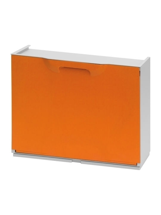 Πλαστική Παπουτσοθήκη Unika με 1 Ράφι Πορτοκαλί 51x17.3x41cm