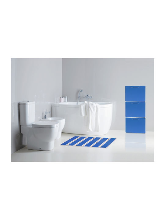 Plastik Schuhschrank Unika mit 2 Regalen Blue L...